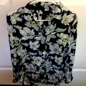 Banana Republic Flower Button Up
